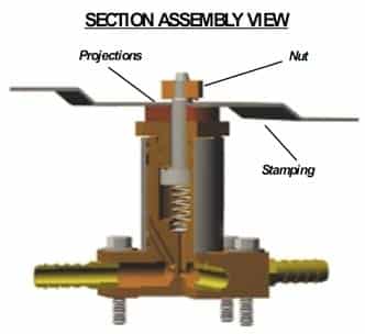 nut welding assembly graphic